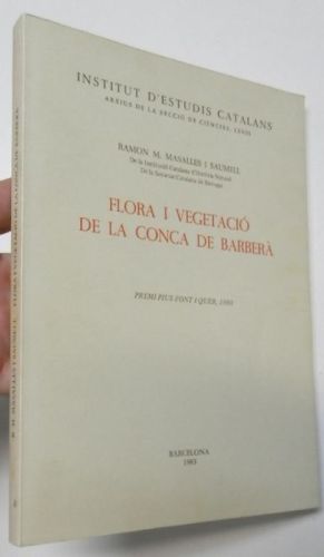 Portada del libro de Flora i vegetació a la Conca de Barberà