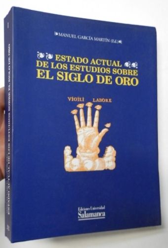 Portada del libro de Estado actual de los estudios sobre el siglo de oro