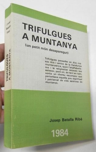 Portada del libro de Trifulgues a Muntanya (un petit món desaparegut)