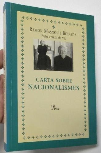 Portada del libro de Carta sobre nacionalismes