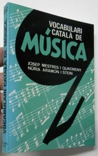 Portada del libro de Vocabulari català de música
