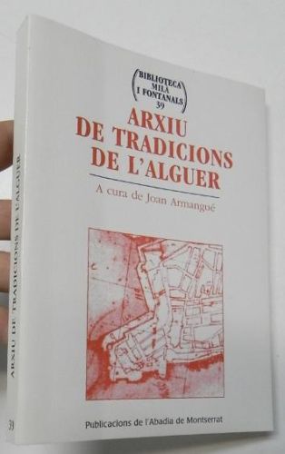 Portada del libro de Arxiu de tradicions de l'Alguer