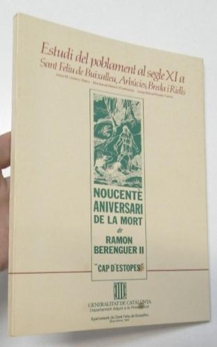 Portada del libro de Estudi del poblament al segle XI a Sant Feliu de Buixalleu, Arbúcies, Breda i Riells