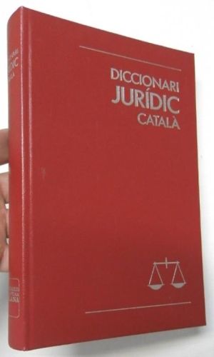 Portada del libro de Diccionari jurídic català