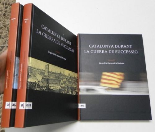 Portada del libro de Catalunya durant la Guerra de Successió (3 toms)