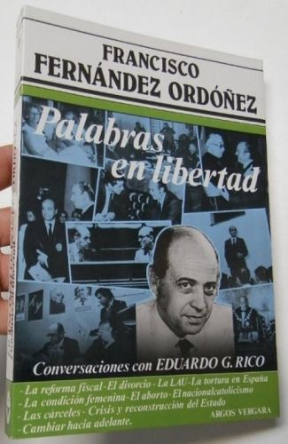 Portada del libro de Palabras en libertad (Dedicado por el autor)