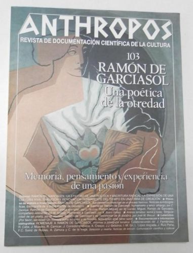 Portada del libro de Revista Anthropos. nº 103. Ramón de Garciasol