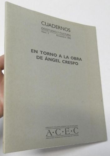 Portada del libro de Cuadernos de Estudio y Cultura nº 5. En torno a la obra de Ángel Crespo