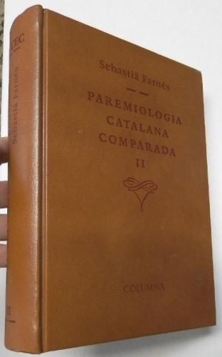 Portada del libro de Paremiologia catalana comparada, II