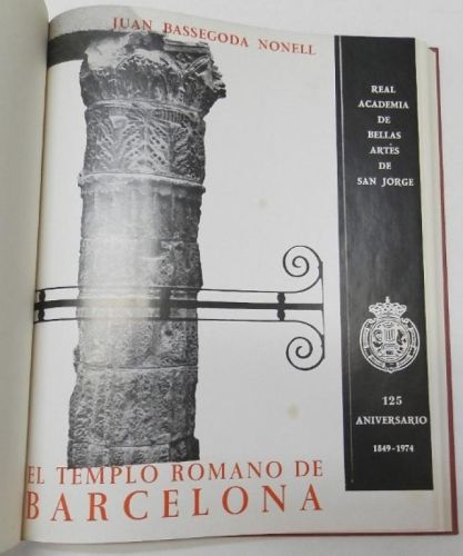 Portada del libro de El templo romano de Barcelona