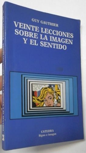 Portada del libro de Veinte lecciones sobre la imagen y el sentido
