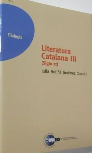 Portada del libro de Literatura Catalana III (siglo XX)