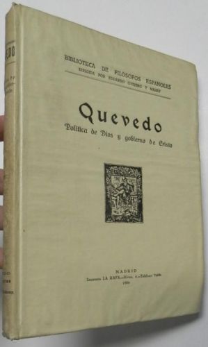Portada del libro de Política de Dios y gobierno de Cristo