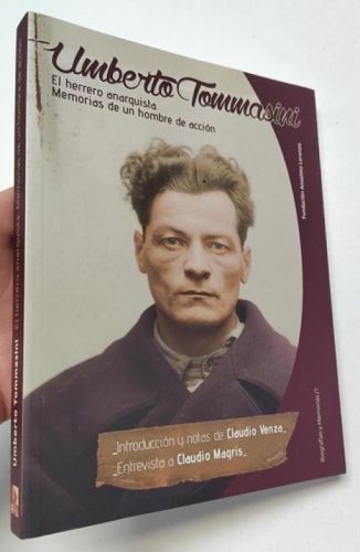 Portada del libro de Umberto Tommasini. El herrero anarquista. Memorias de un hombre de acción