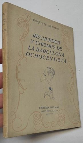 Portada del libro de Recuerdos y chismes de la Barcelona ochocentista