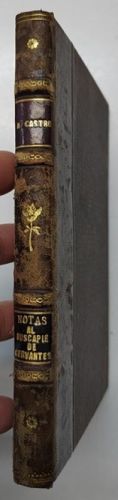 Portada del libro de Notas históricas, críticas y bibliográficas puestas al buscapié de Cervantes