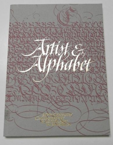Portada del libro de Artist & Alphabet. 20th Century Calligraphy and Letter Art in America