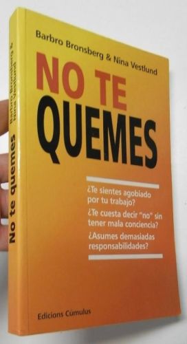 Portada del libro de No te quemes