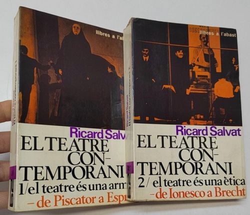 Portada del libro de El teatre contemporani (1. El teatre és una arma? de Piscator a Espriu / 2. El teatre és una ètica de...