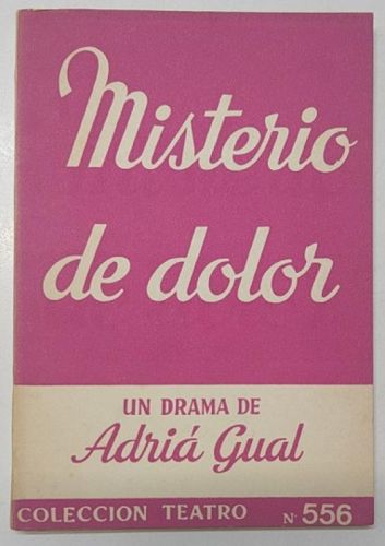 Portada del libro de Misterio de dolor