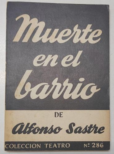 Portada del libro de Muerte en el barrio