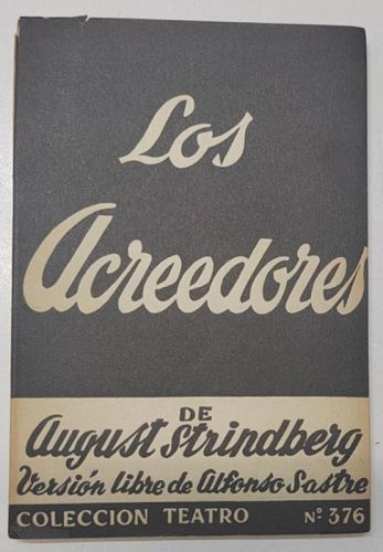 Portada del libro de Los acreedores