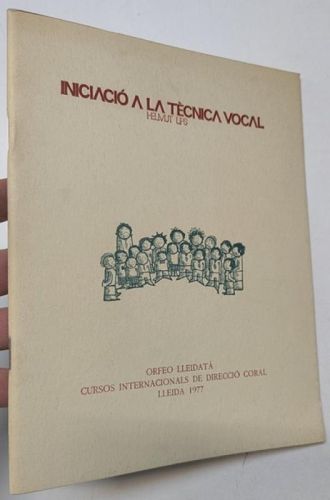 Portada del libro de Iniciació a la tècnica vocal