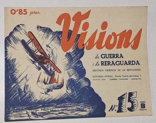 Portada del libro de Visions de guerra i de reraguarda. Sèrie B. nº 15
