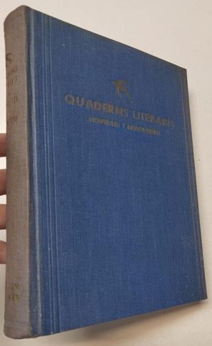 Portada del libro de Quaderns literaris. Novel·les i novel·listes. números 1-12