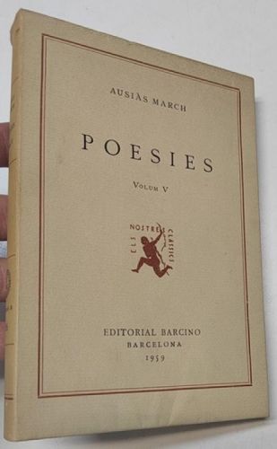 Portada del libro de Poesies. Volum V