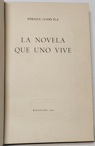 Portada del libro de La novela que uno vive
