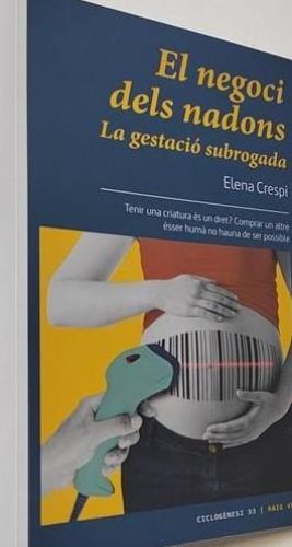 Portada del libro de El negoci dels nadons. La gestació subrogada