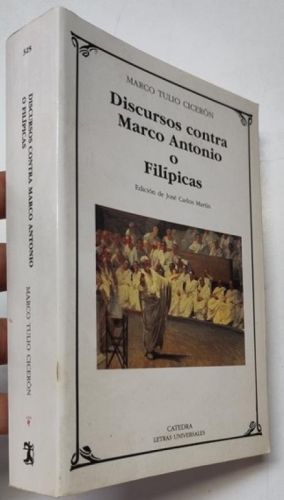 Portada del libro de Discursos contra Marco Antonio o Filípicas