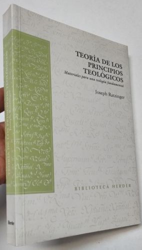 Portada del libro de Teoría de los principios teológicos