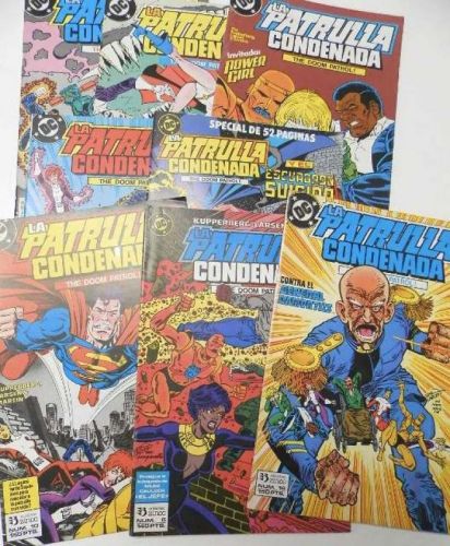 Portada del libro de Lote de 8 números de La Patrulla Condenada números 6, 7, 8, 10, 12, 13, 14, 16 DC