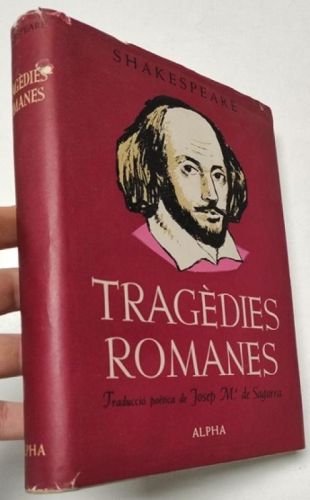 Portada del libro de Tragèdies romanes (Coriolà, Juli Cèsar, Antoni i Cleopatra)