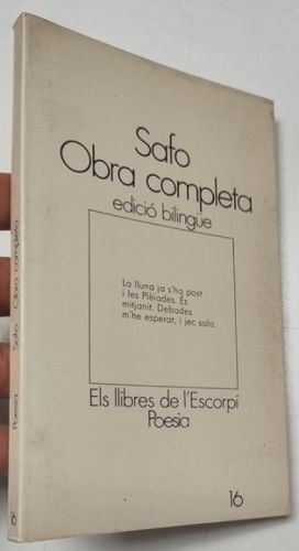 Portada del libro de Obra completa (en català)