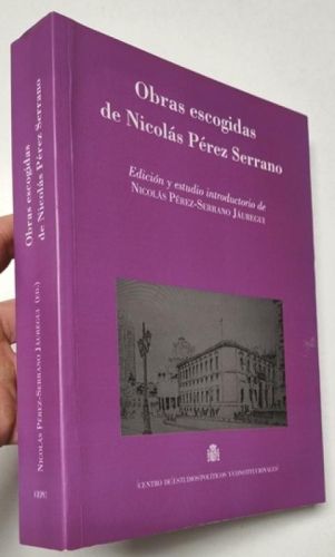 Portada del libro de Obras escogidas de Nicolás Pérez Serrano