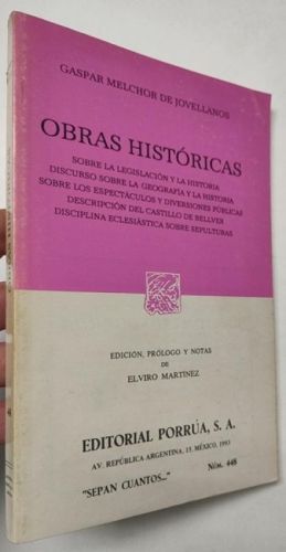 Portada del libro de Obras históricas