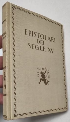Portada del libro de Epistolari del segle XV