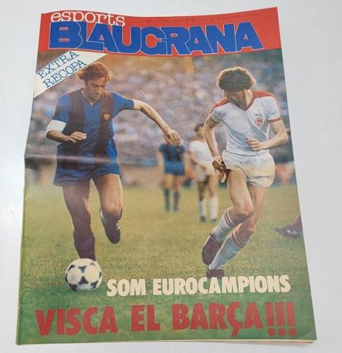Portada del libro de ESPORTS BLAUGRANA. Nº 13. EXTRA RECOPA. 1979