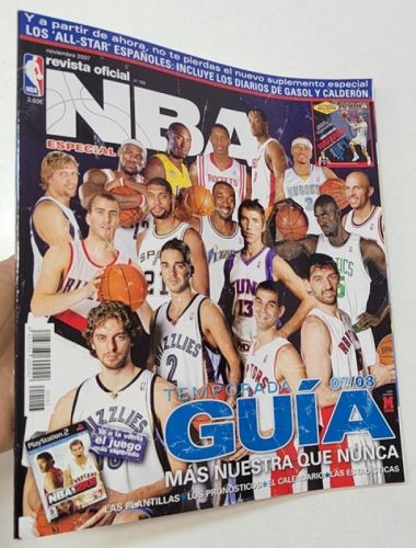 Portada del libro de REVISTA OFICIAL NBA Nº 183. 2007. GUÍA TEMPORADA 2007-2008