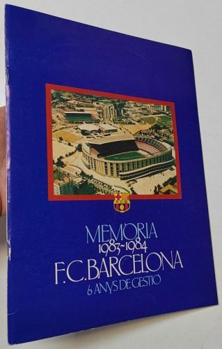 Portada del libro de MEMÒRIA F.C. BARCELONA 1983-1984