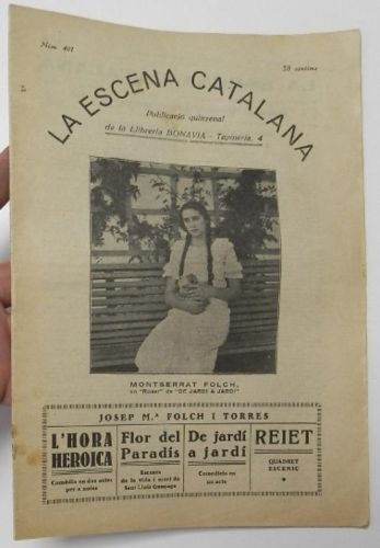 Portada del libro de LA ESCENA CATALANA. NÚMERO 401