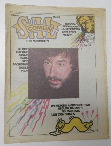 Portada del libro de SAL COMÚN Nº 6 (revista de humor)