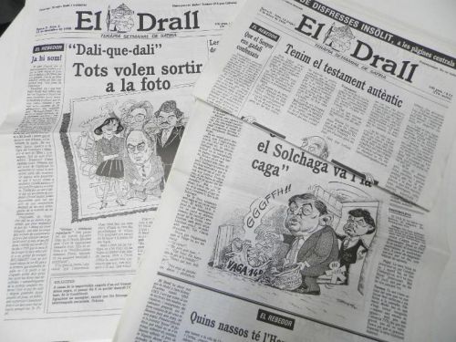 Portada del libro de EL DRALL. NÚMEROS 1 AL 14. SETMANARI DE SÀTIRA POLÍTICA. 1988-1989