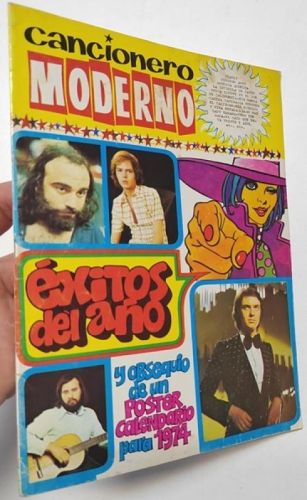 Portada del libro de Cancionero Moderno. Éxitos del año, 1973.