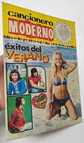 Portada del libro de Cancionero Moderno. Éxitos del verano, 1974
