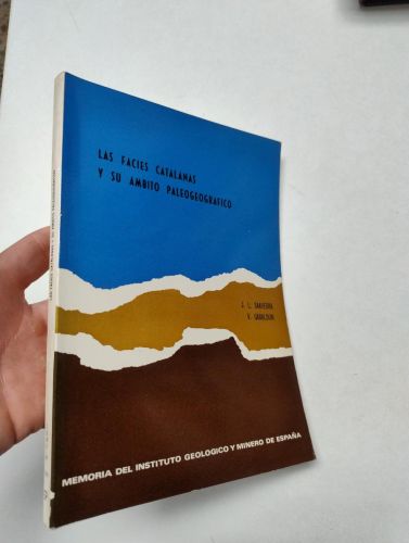 Portada del libro de Las facies catalanas y su ámbito paleogeográfico
