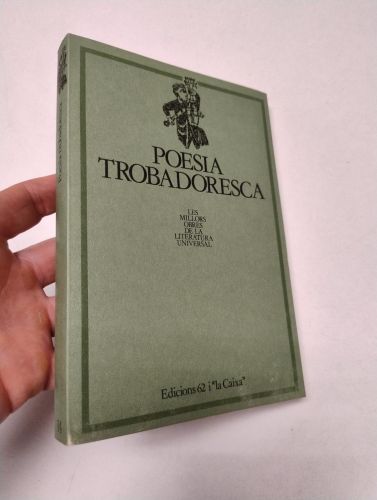 Portada del libro de Poesia trobadoresca. Antologia
